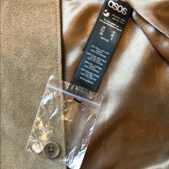 Suede wrap front skirt - Picture 4 of 6